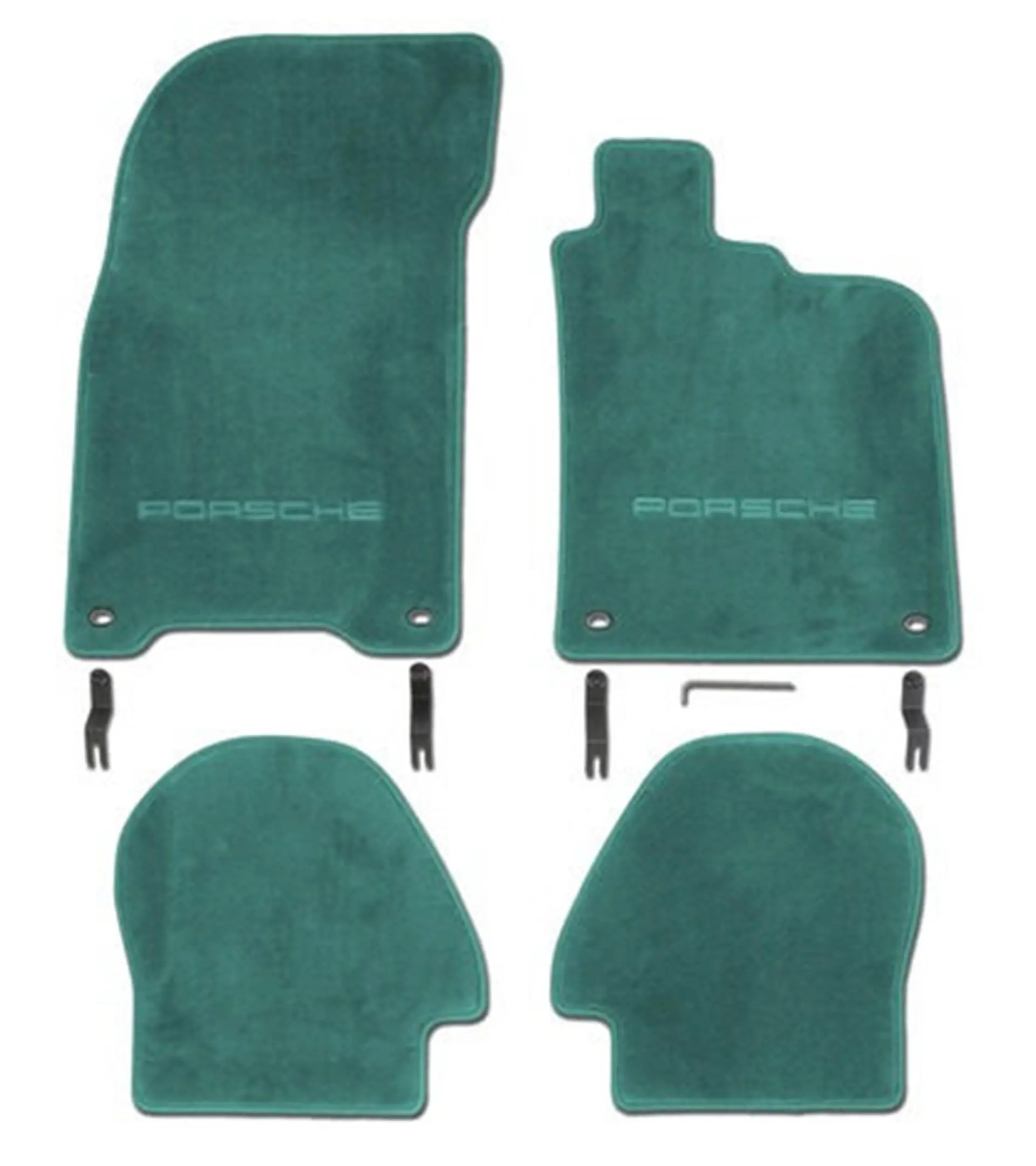 Floor mats for right-hand drive vehicles for Porsche 964 and 993
