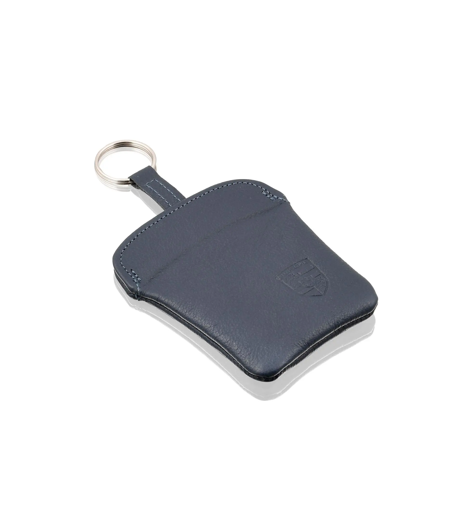 Porsche Classic Leather Key Pouch in Marine Blue | PORSCHE SHOP
