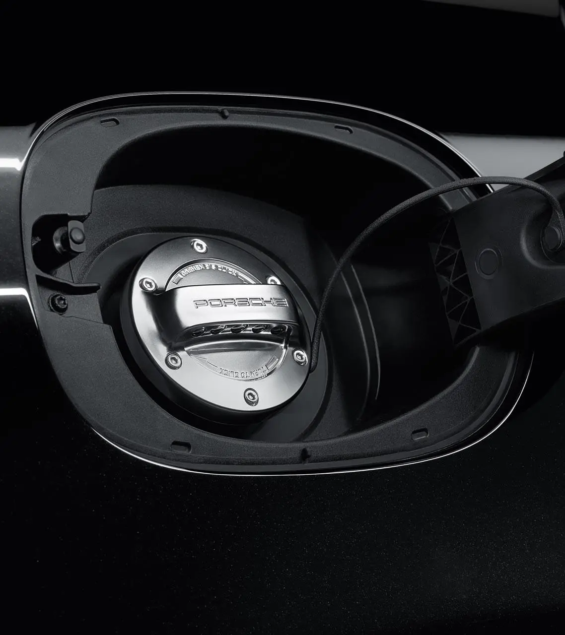 Porsche Fuel Tank Cap in Aluminium Look for 911/Boxster/Cayman