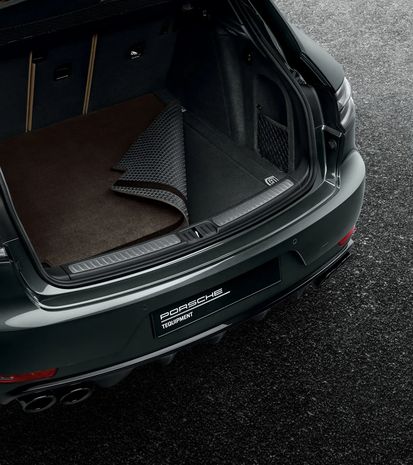 Porsche Macan トランクマット Reversible luggage-compartment mat with Nubuk surround - Macan (I