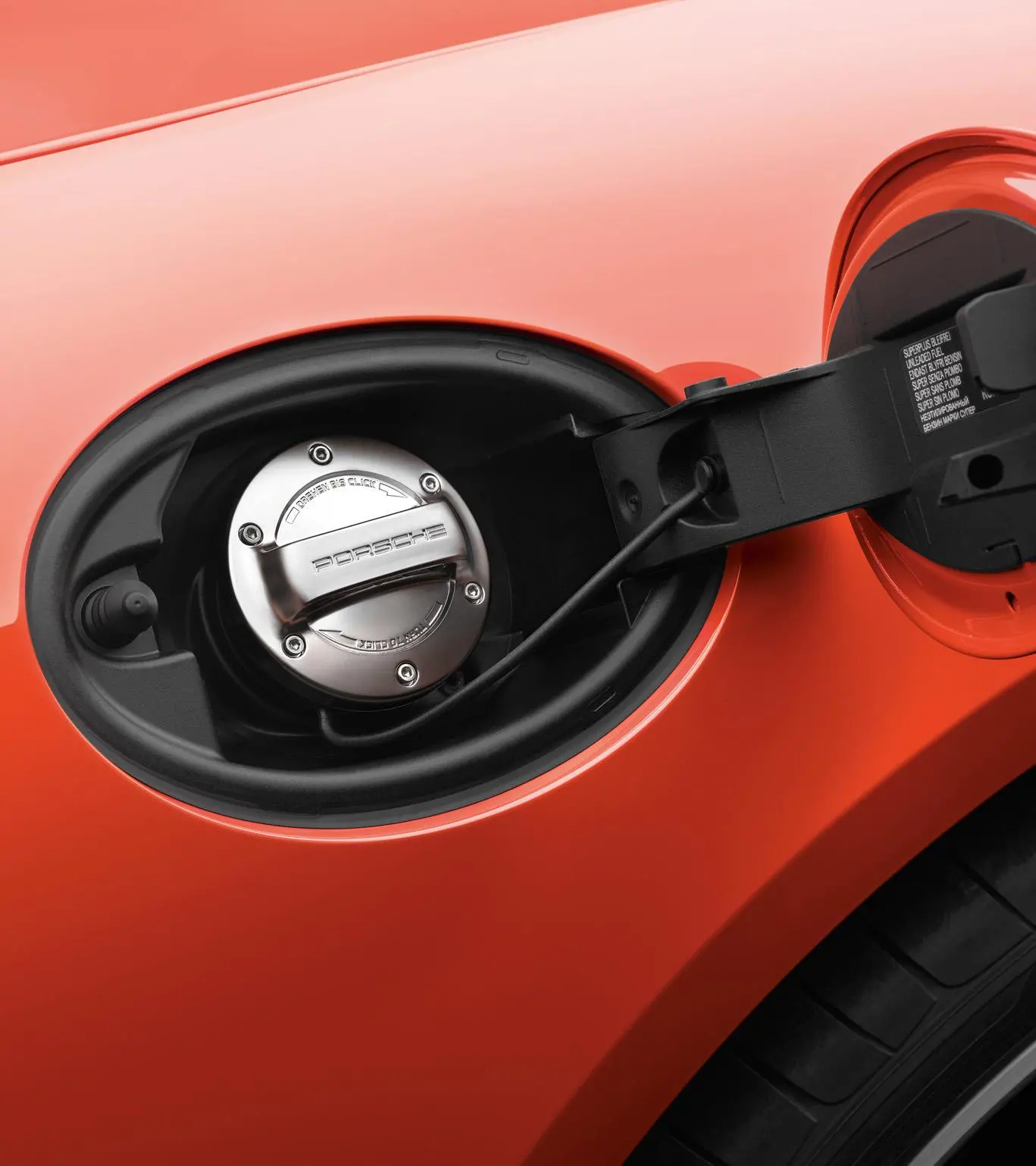 Porsche fuel tankcap aluminumlookポルシェ997