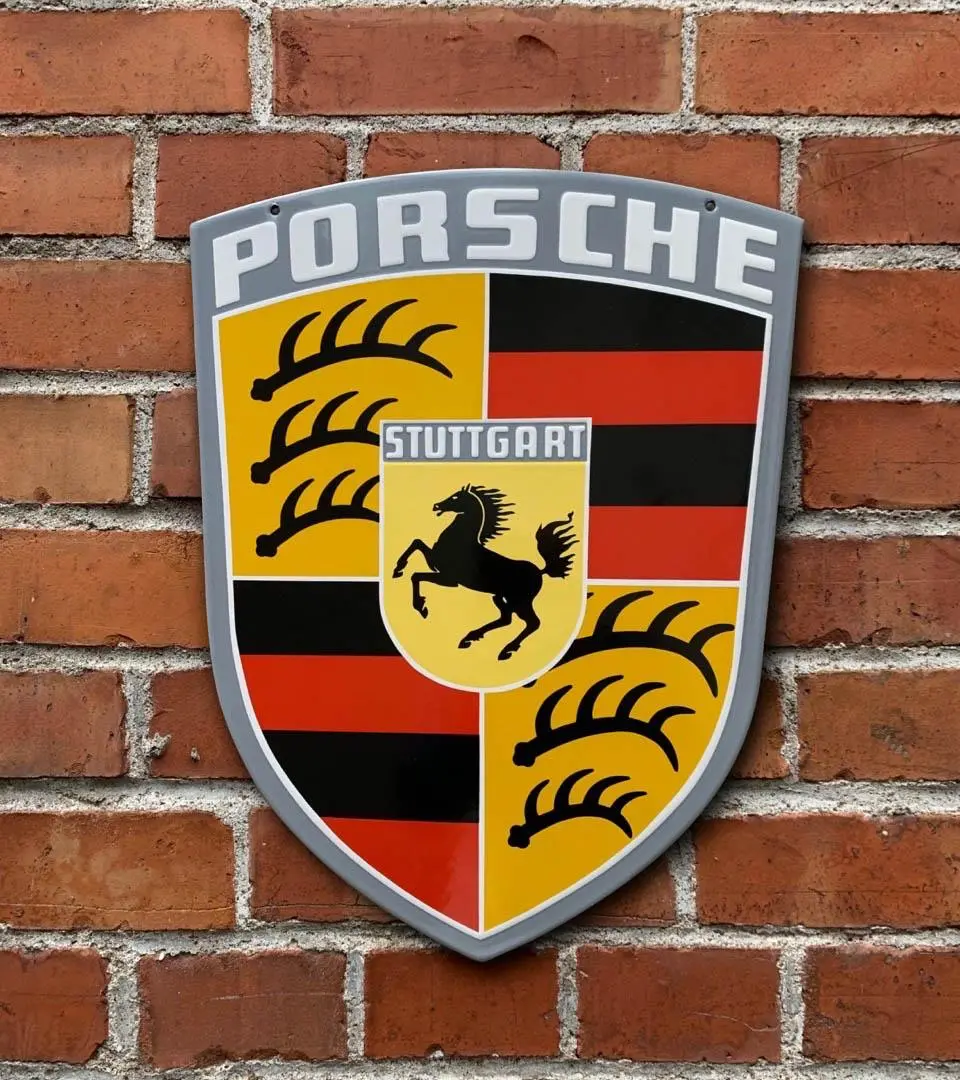 Porsche Classic Crest - Enamel Sign | PORSCHE SHOP