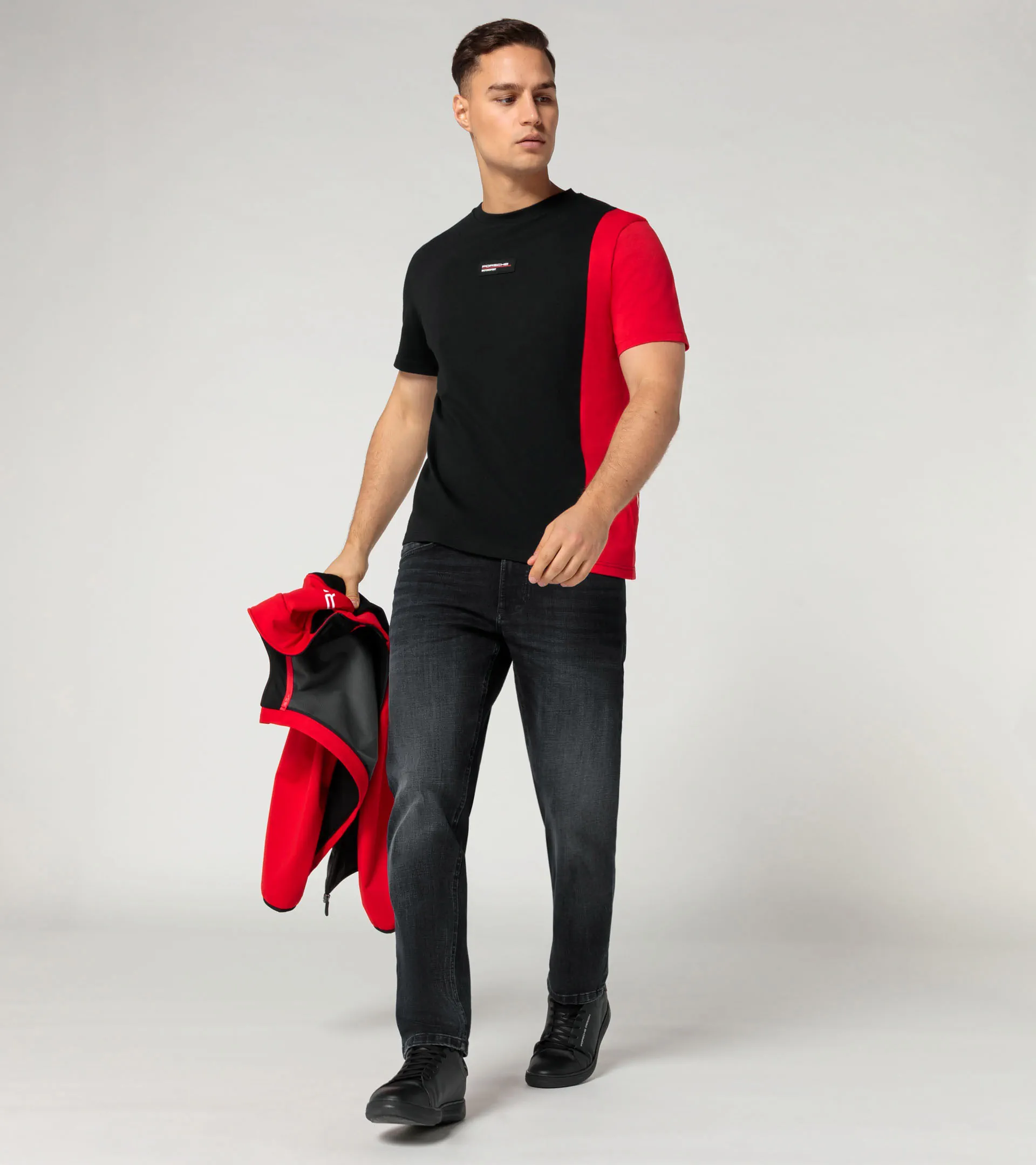 PUMA Porsche Motorsport T-Shirt d'équipe pour Homme - Noir
