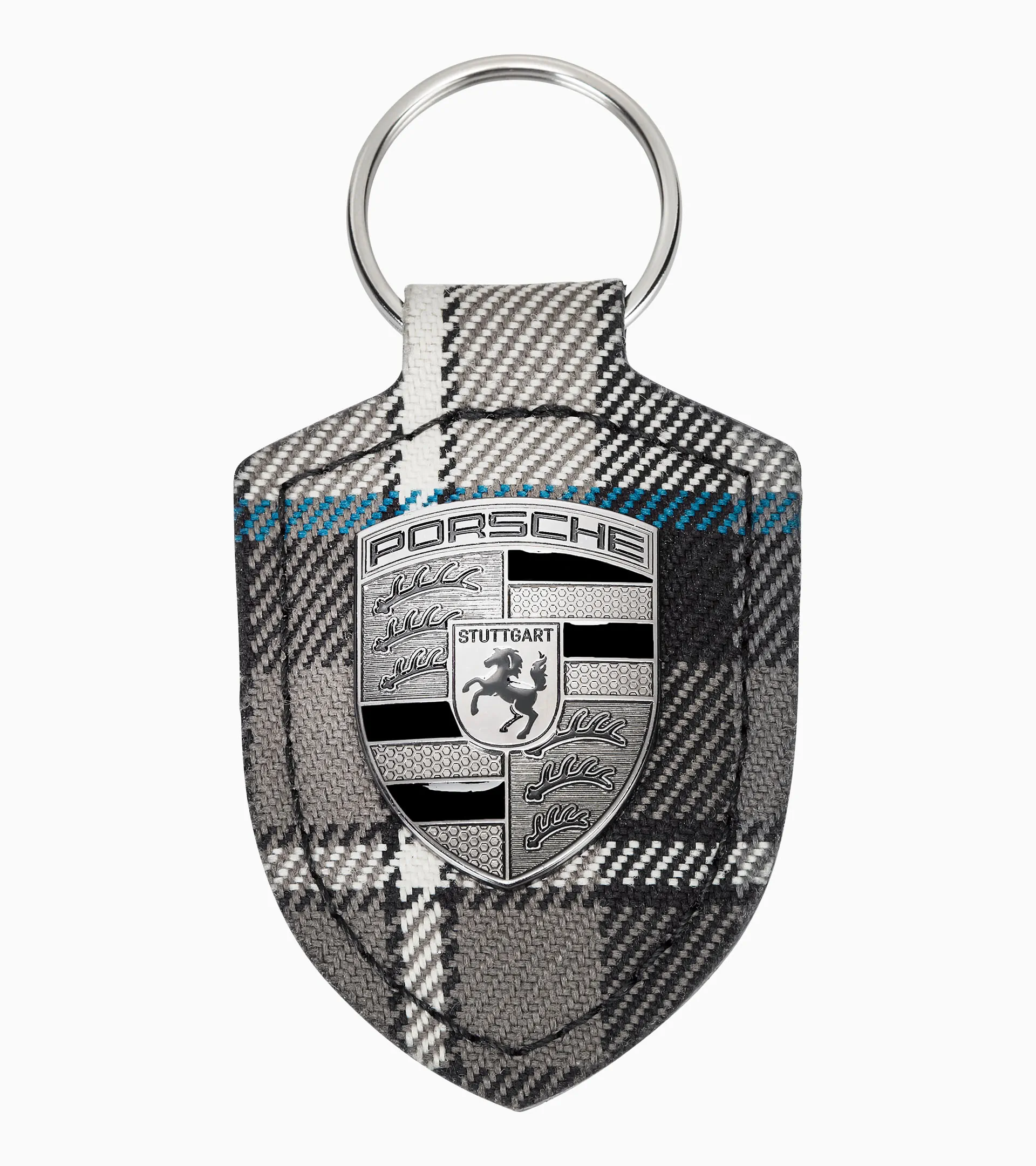 Porte clé Porsche gris anthracite metal mat neuf ruf techcart
