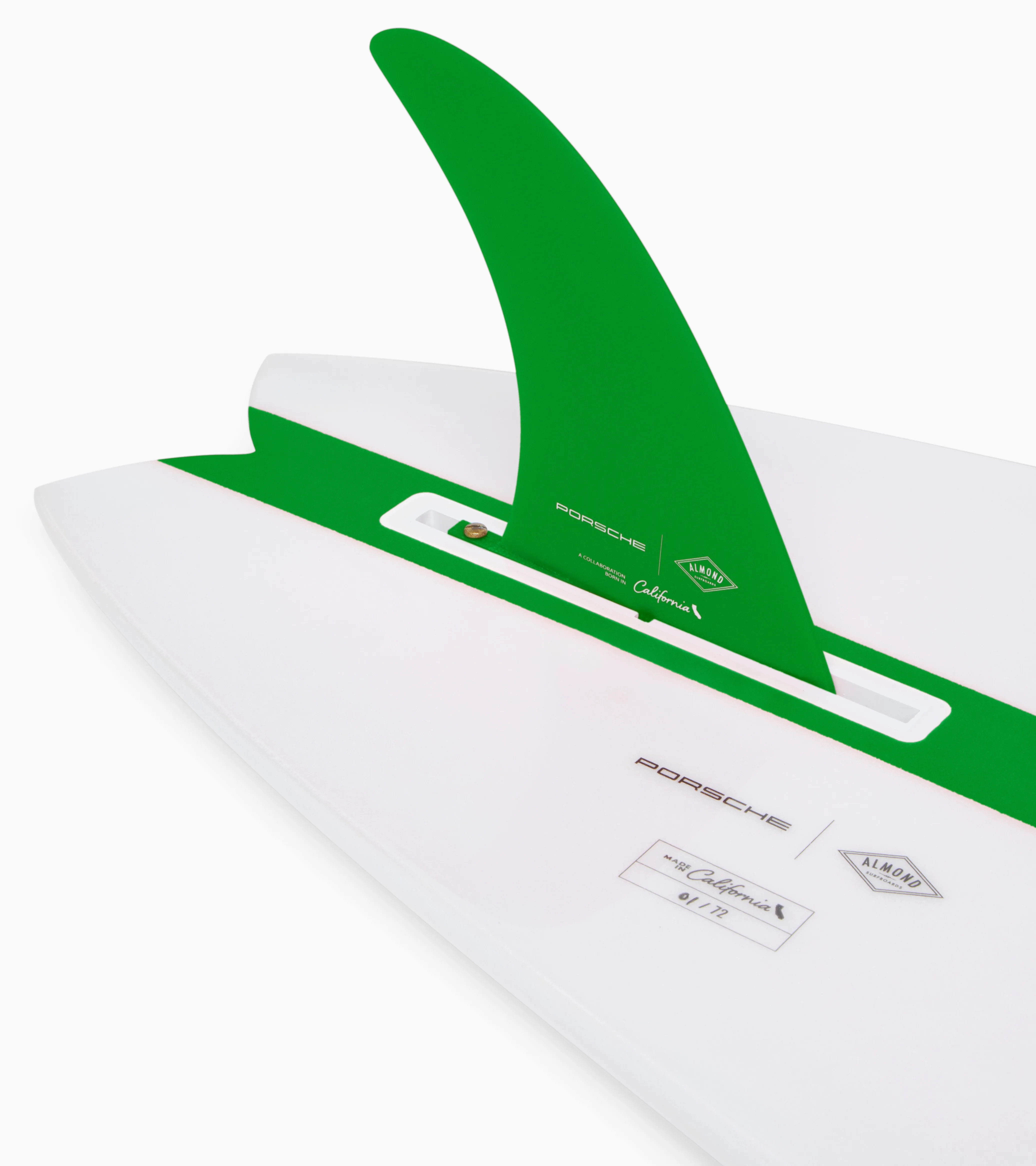 Custom-made Porsche x Almond The Surf Thumb Surfboard (9' 11