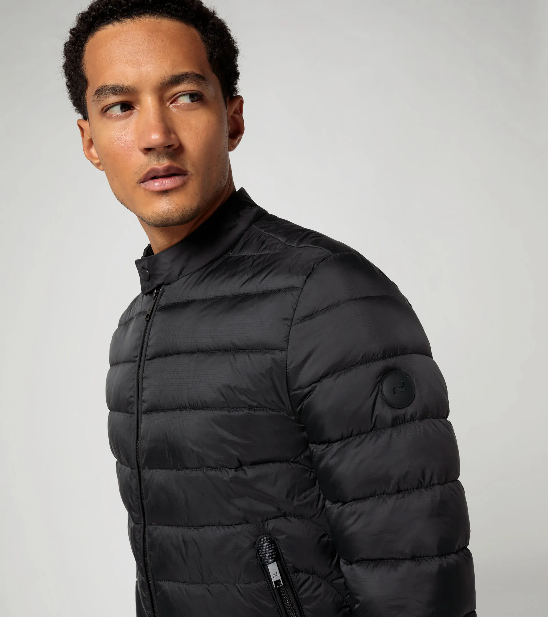 Porsche Design スタンドカラー ダウンジャケット M ブラック Lightweight puffer jacket | PORSCHE SHOP