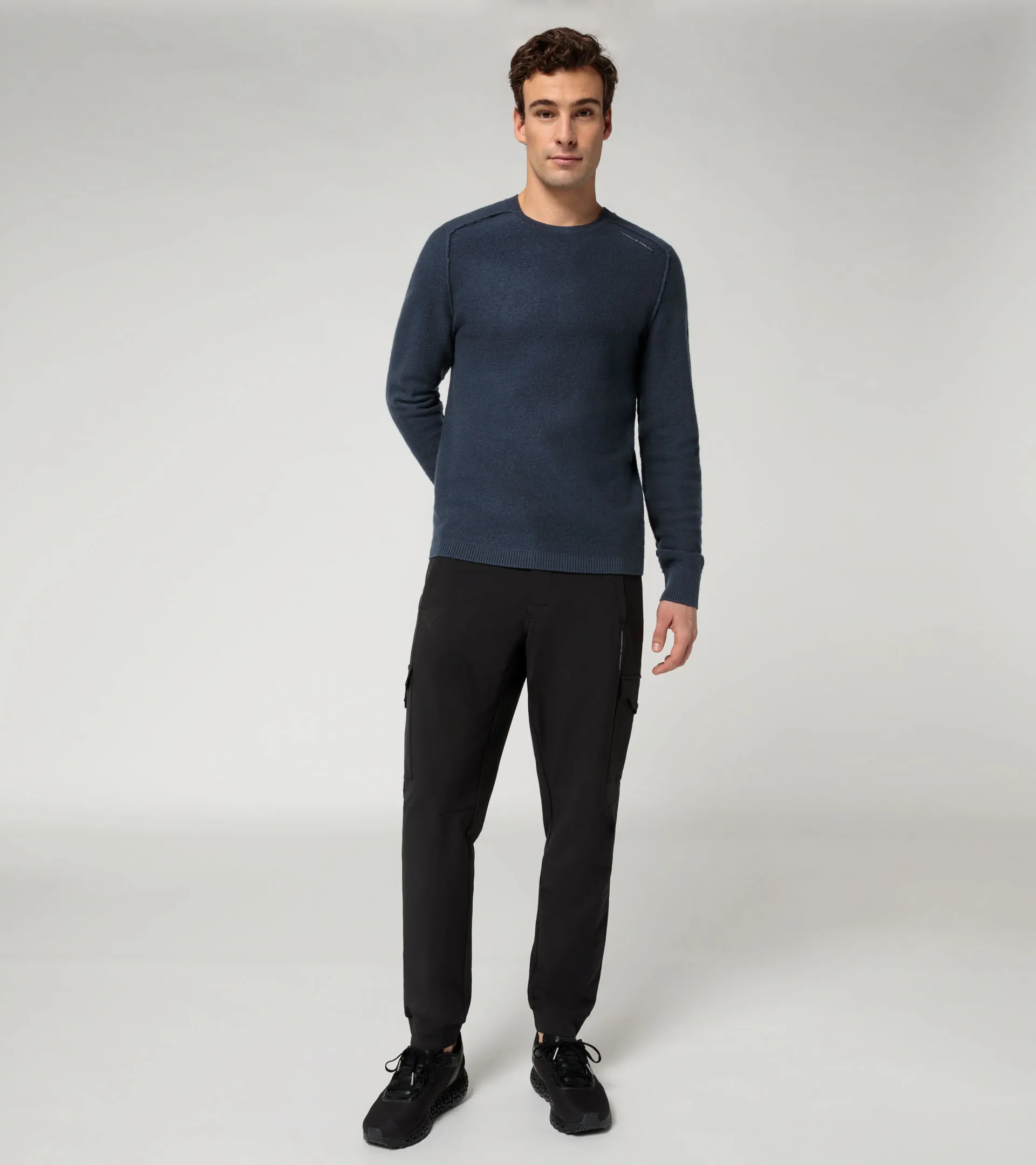Wool crew neck pullover | PORSCHE SHOP