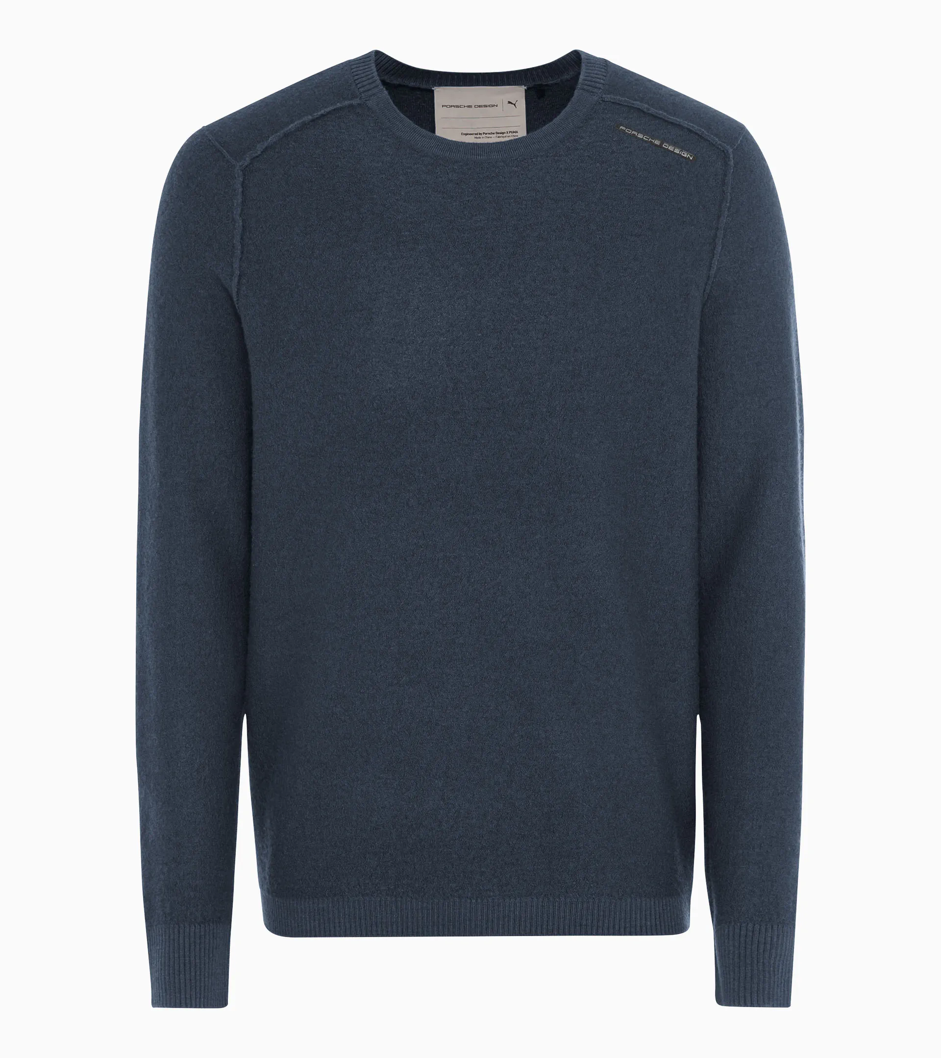 Wool crew neck pullover | PORSCHE SHOP