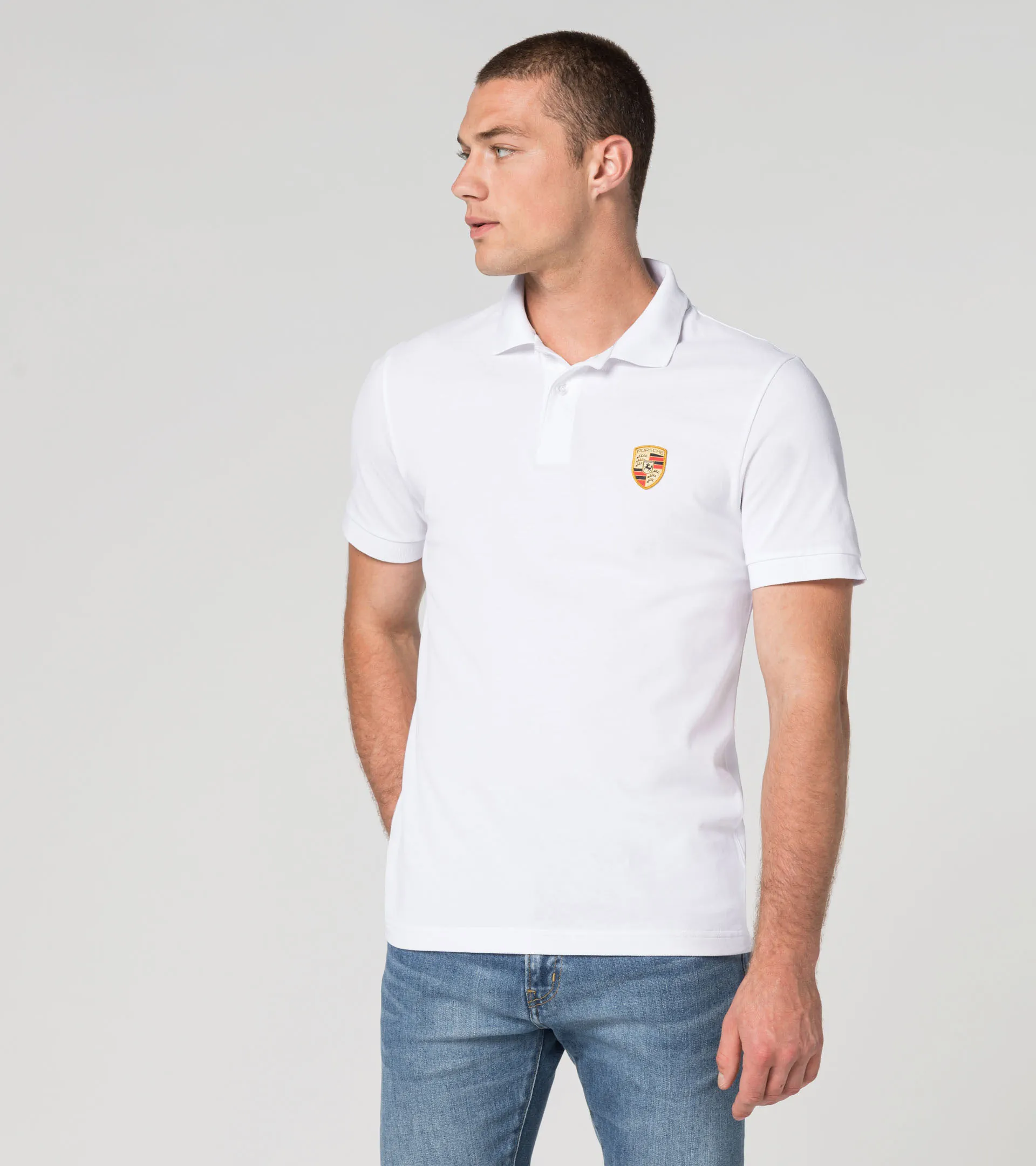 Porsche crest polo shirt – Essential | PORSCHE SHOP