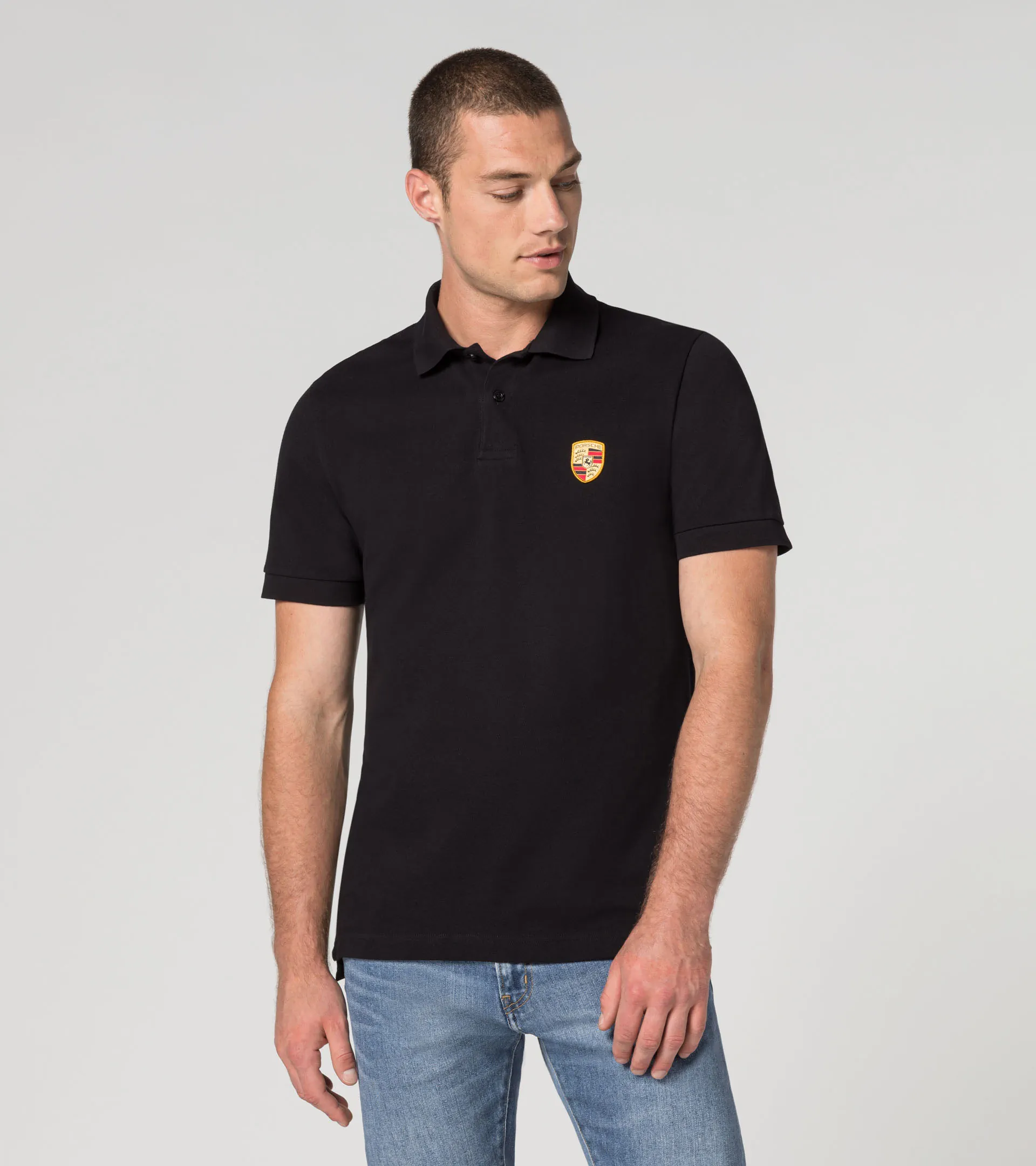 Porsche crest polo shirt – Essential | PORSCHE SHOP