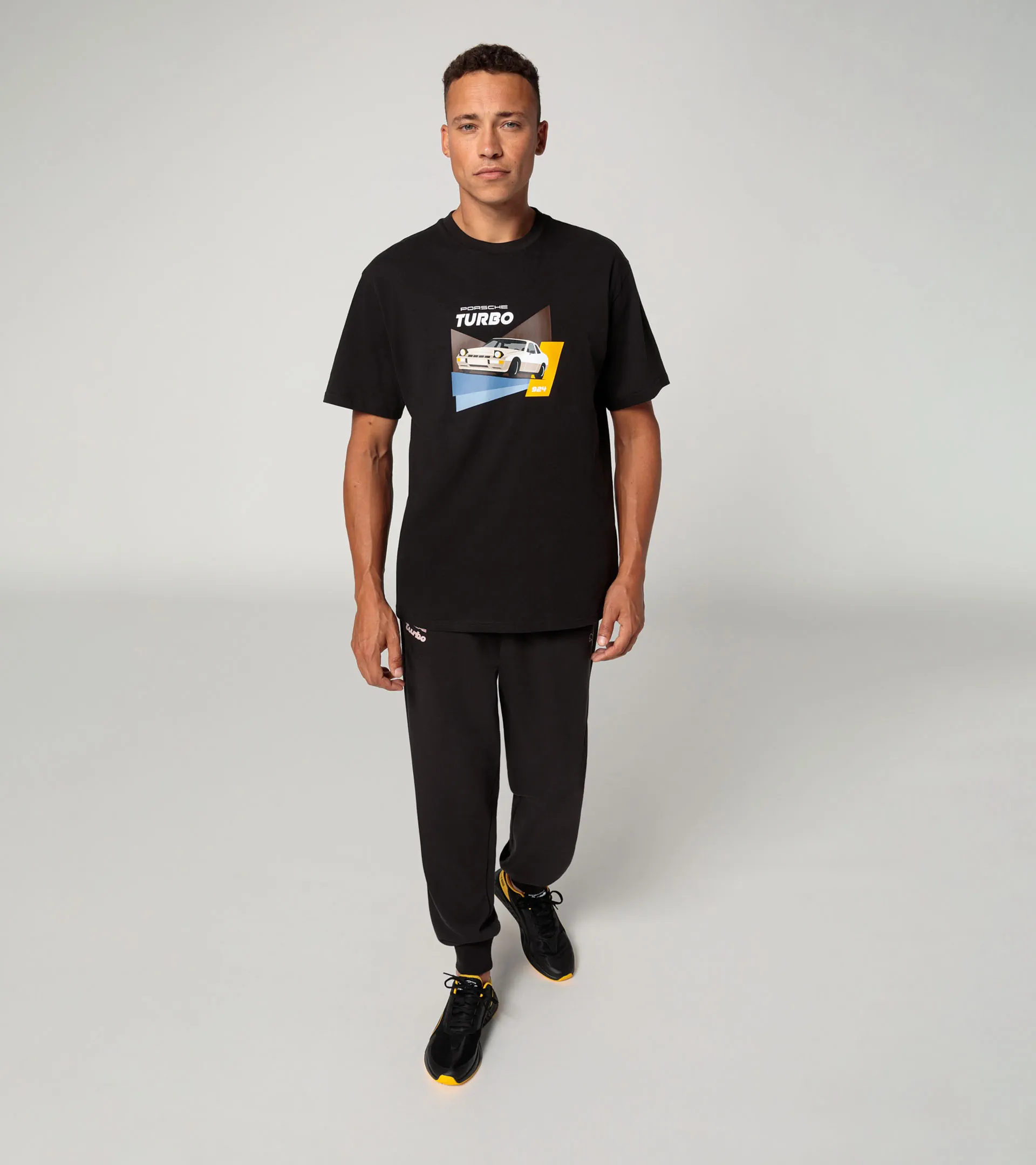 T-shirt Lourd Coton Vintage Porsche 911 Turbo GT - Unisexe - Neuf Avec étiquettes