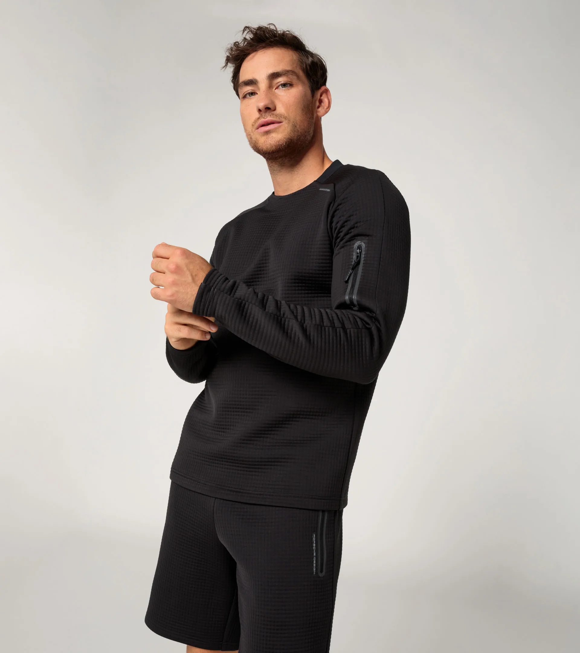 メンズウェア FIDES BACK MESH PUNCH CREW NECK SWEAT Finisterre Men's Coho Sweat - Navy – Outsiders Store UK