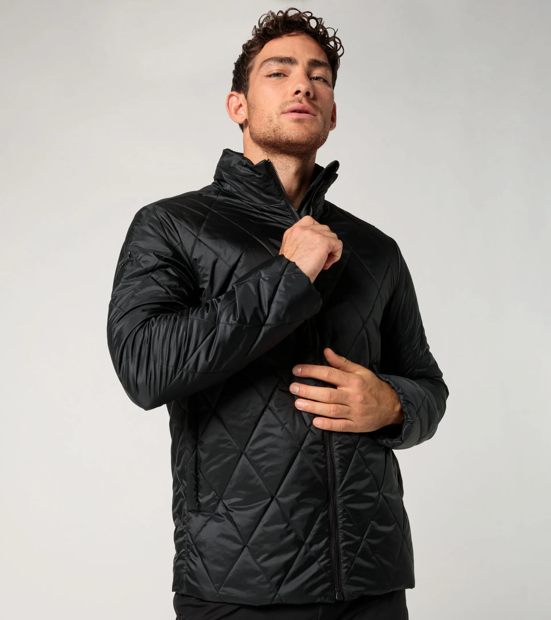 Porsche Design スタンドカラー ダウンジャケット M ブラック Light padded jacket | PORSCHE SHOP