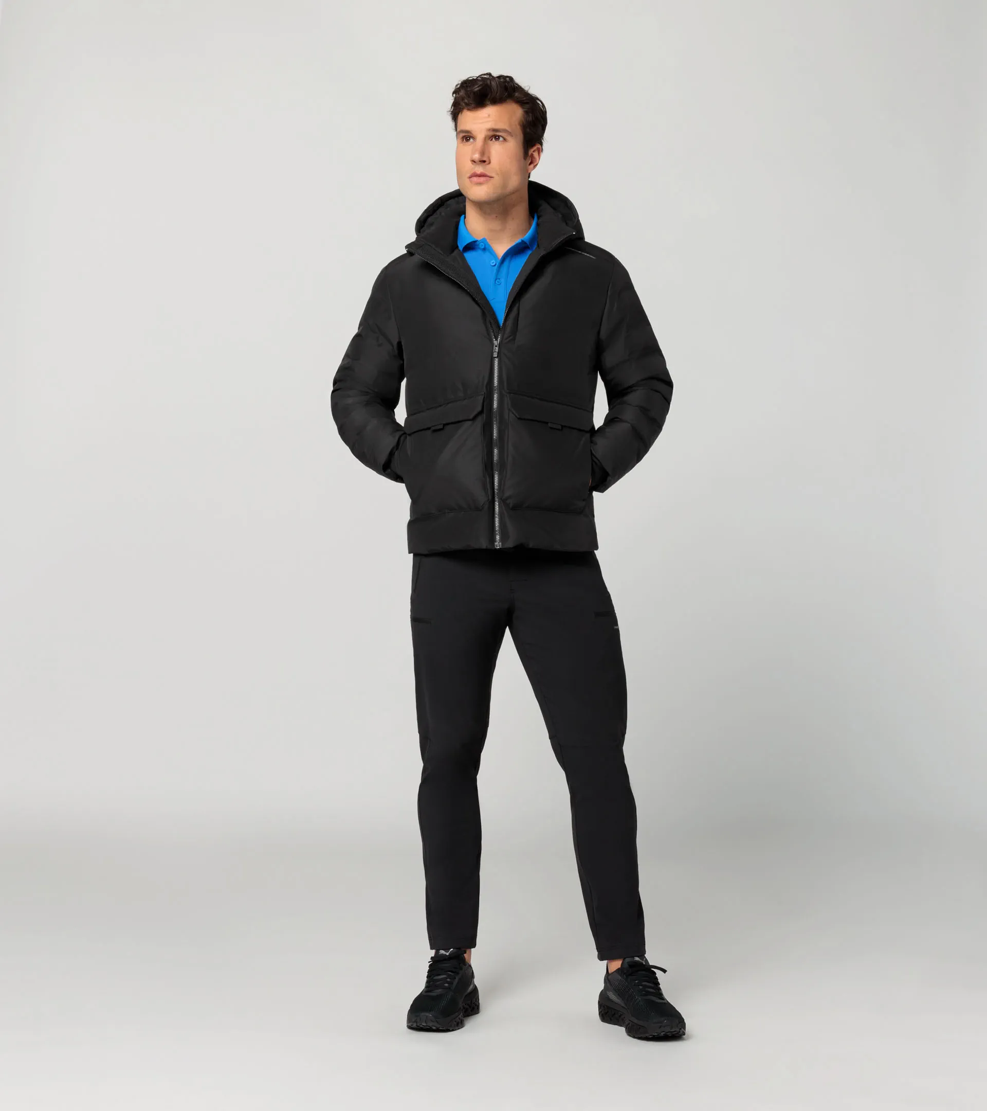 Porsche Design スタンドカラー ダウンジャケット M ブラック Padded Jacket | PORSCHE SHOP