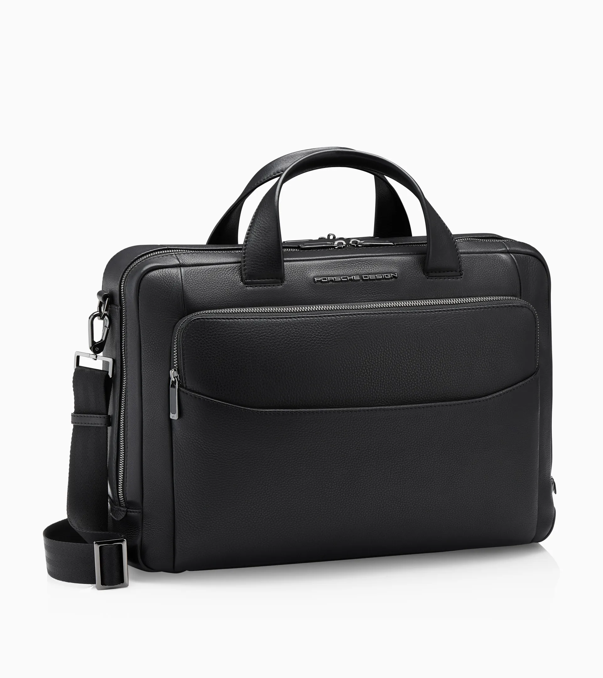 ◆未使用品◆Porsche Design ビジネスバッグ　2way定番ブラック Roadster Leather Briefcase M | PORSCHE SHOP