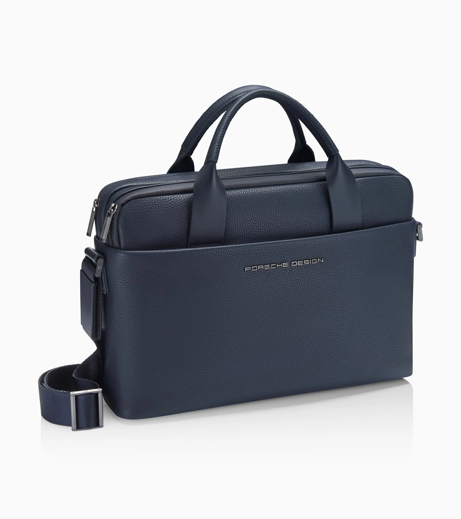 ◆未使用品◆Porsche Design ビジネスバッグ　2way定番ブラック 美品 ポルシェデザイン PORSCHE DESING 現行ロゴ ドイツ製 レザー