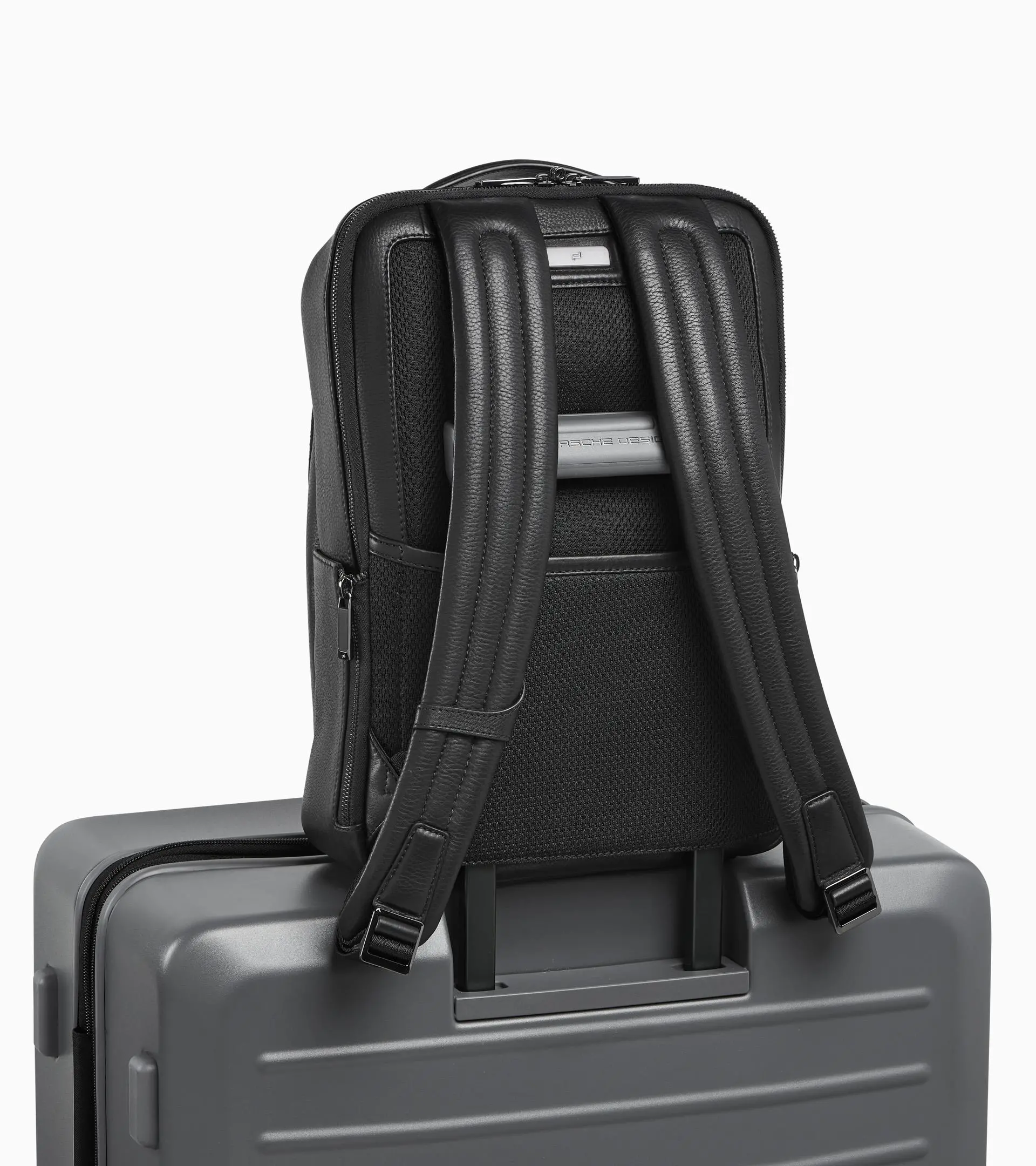 Porsche Design Roadster Leather Marsupio In Pelle | 20 Cm | 3 Slot Per Carte E Tasca Lampo | Nero | Compagno Di Viaggio Elegante
