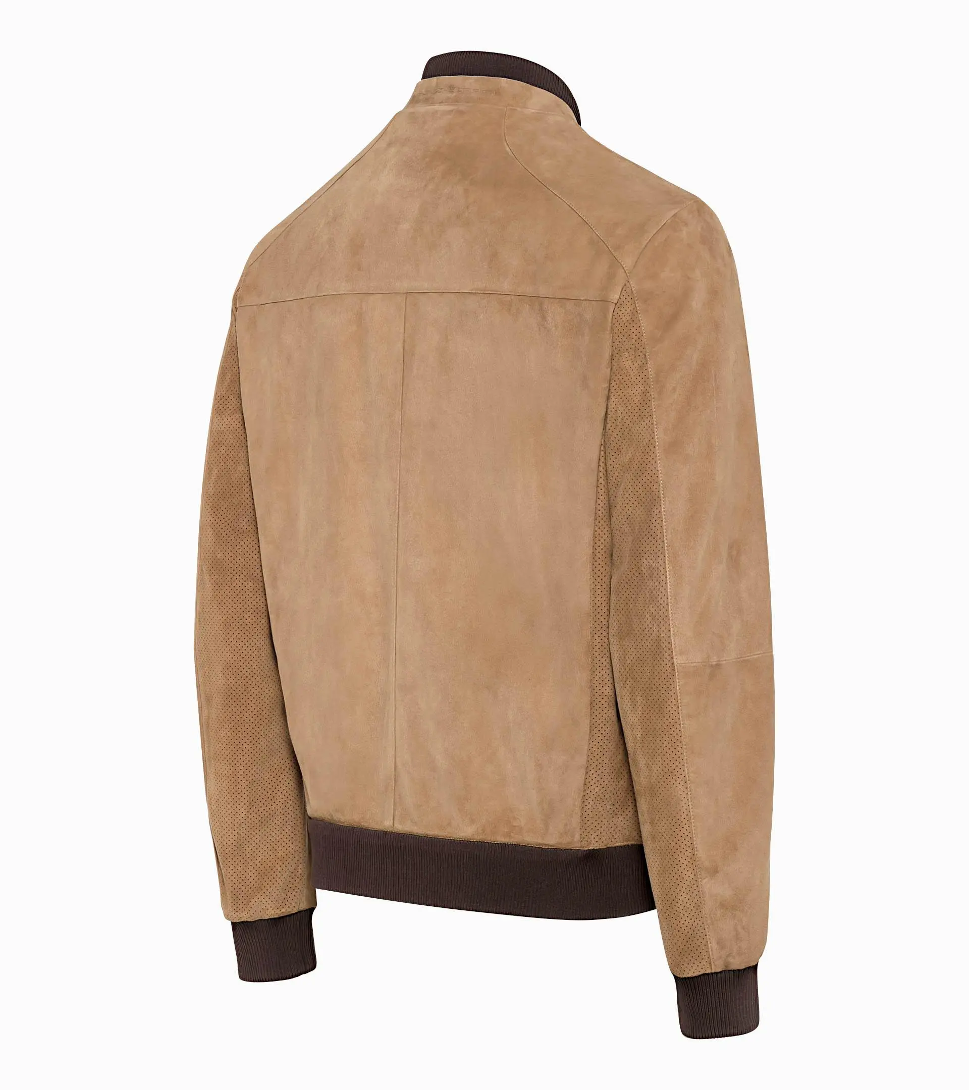 Perforated Goat Suede Leather Jacket | PORSCHE SHOP