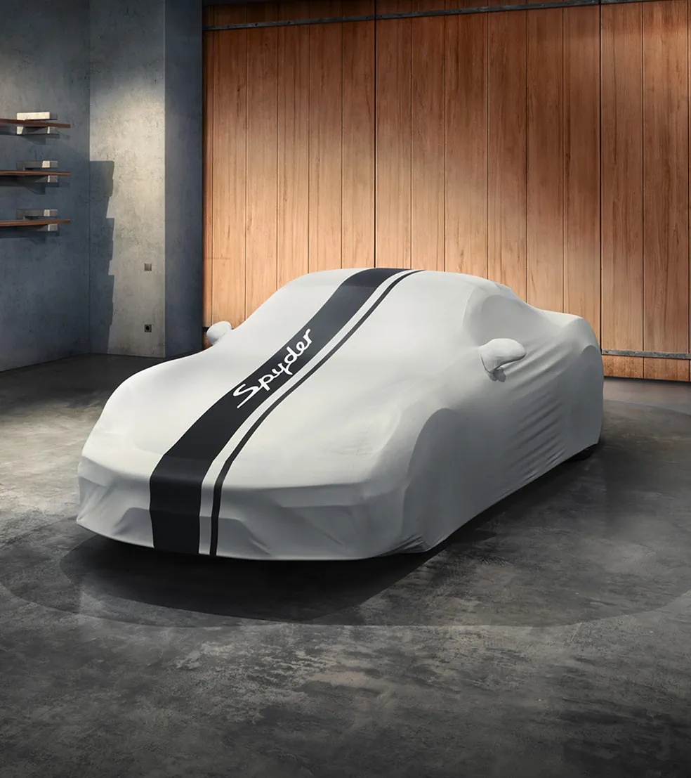 Porsche Indoor Car Cover 718 Spyder Design: Breathable 