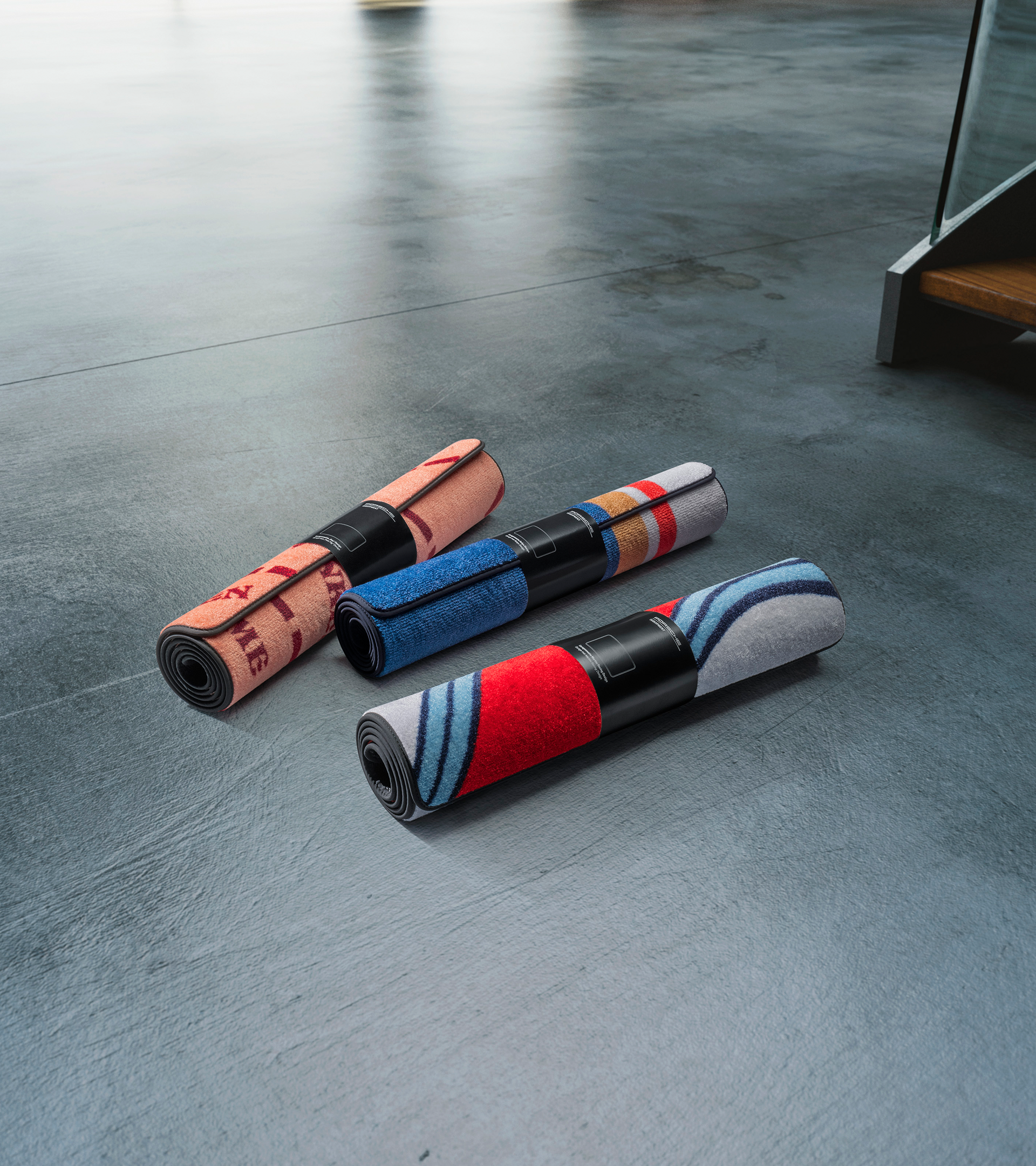 Porsche Roughroads design garage mat for garage or workshop