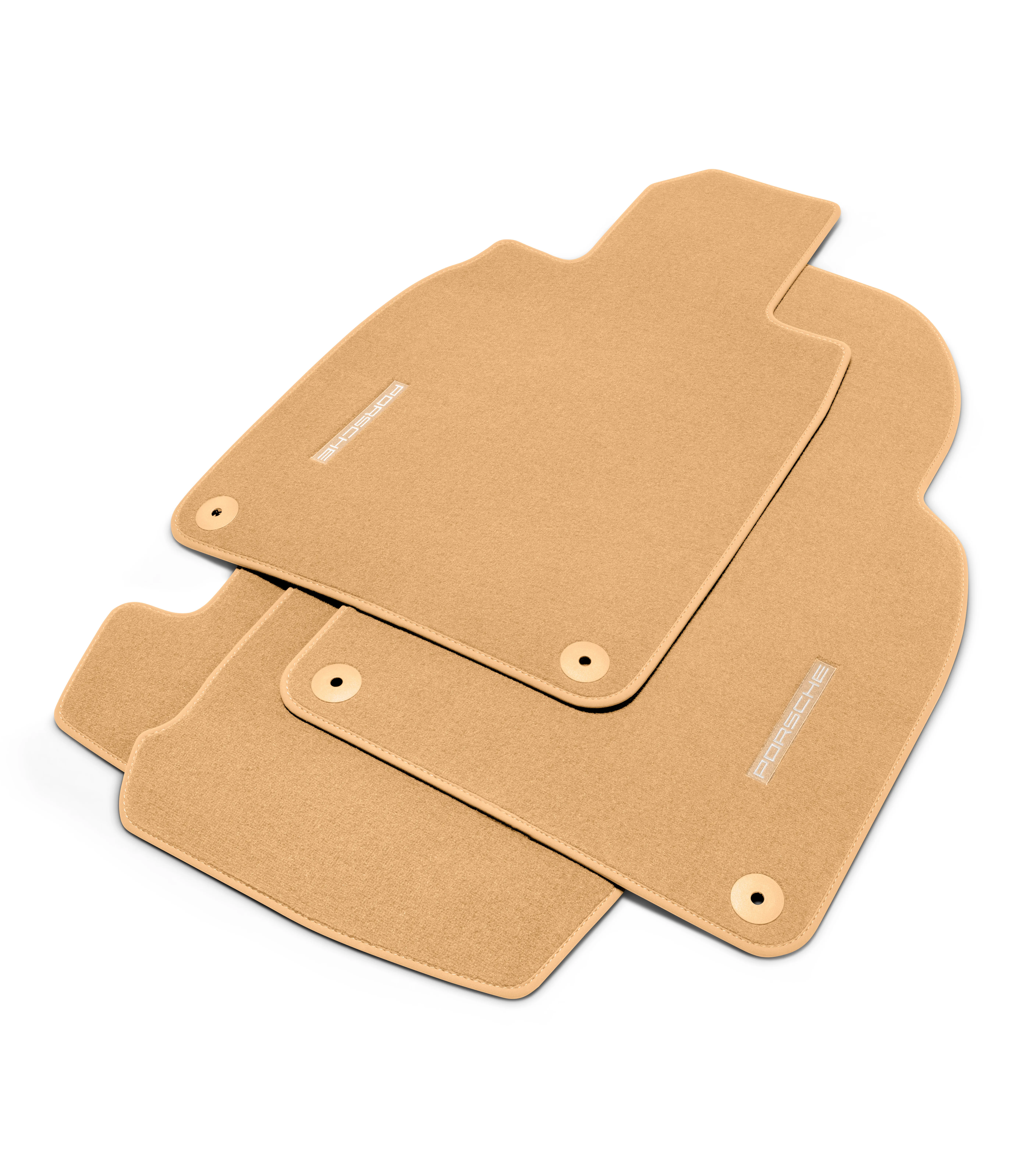 Porsche Floor Mats with Nubuk Edging for 911 and 718 | PORSCHE SHOP
