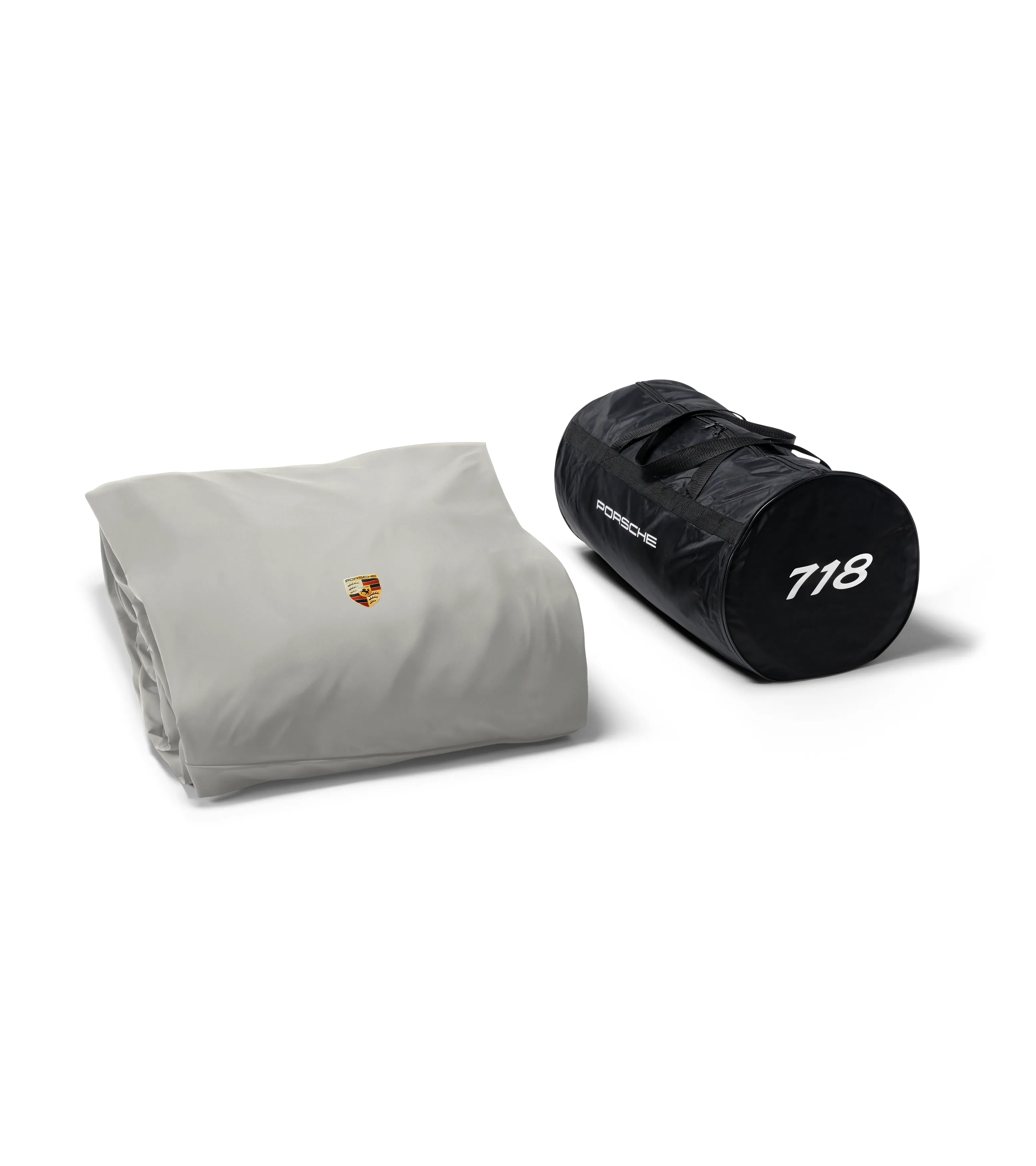 Beige Porsche Outdoor Car Cover Plus for 718 Cayman GT4 | PORSCHE SHOP