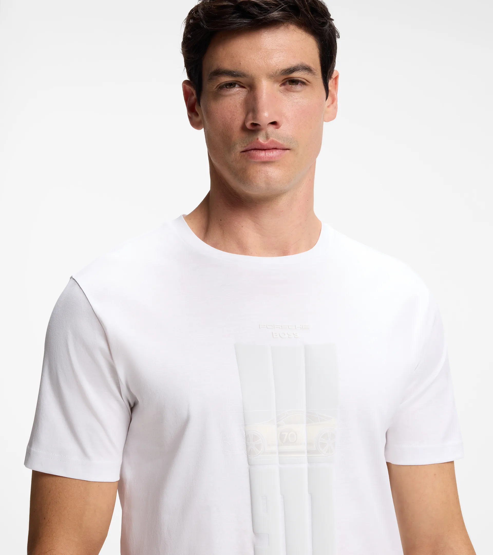 T‑shirt with reflective branding - Porsche x BOSS | PORSCHE SHOP