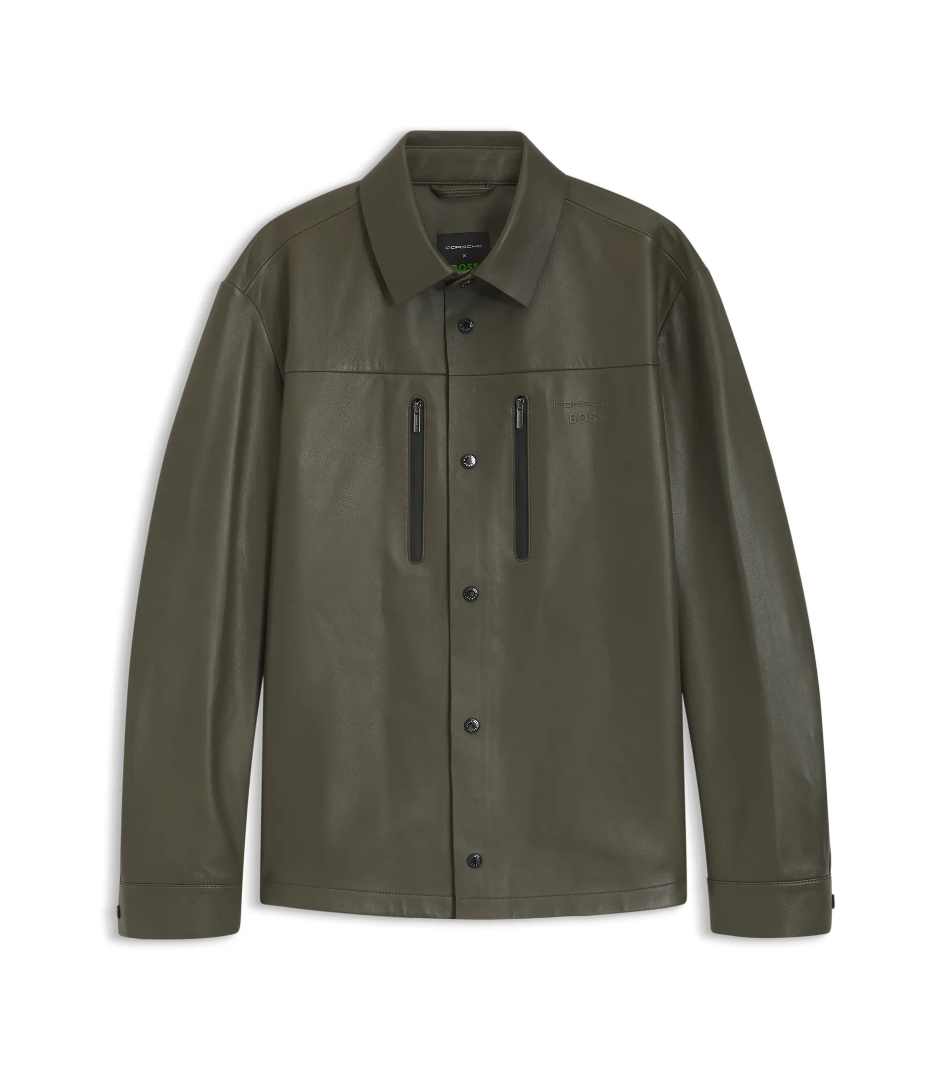 Regular-fit shirt in nappa leather – Porsche x BOSS | PORSCHE SHOP