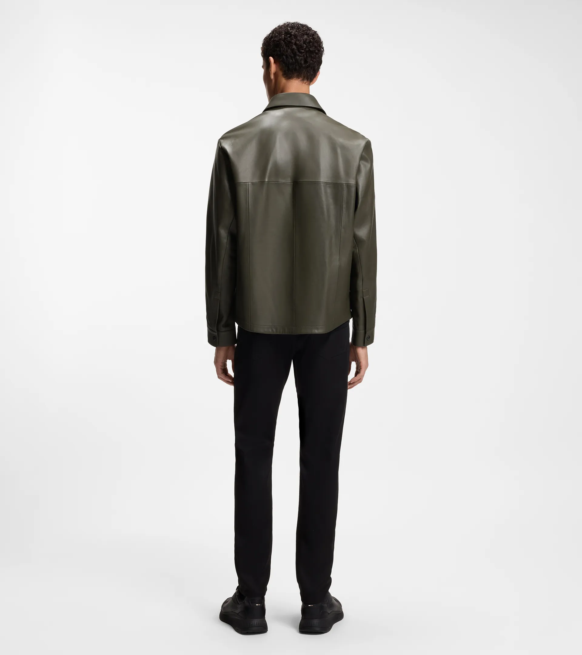 Regular-fit shirt in nappa leather – Porsche x BOSS | PORSCHE SHOP
