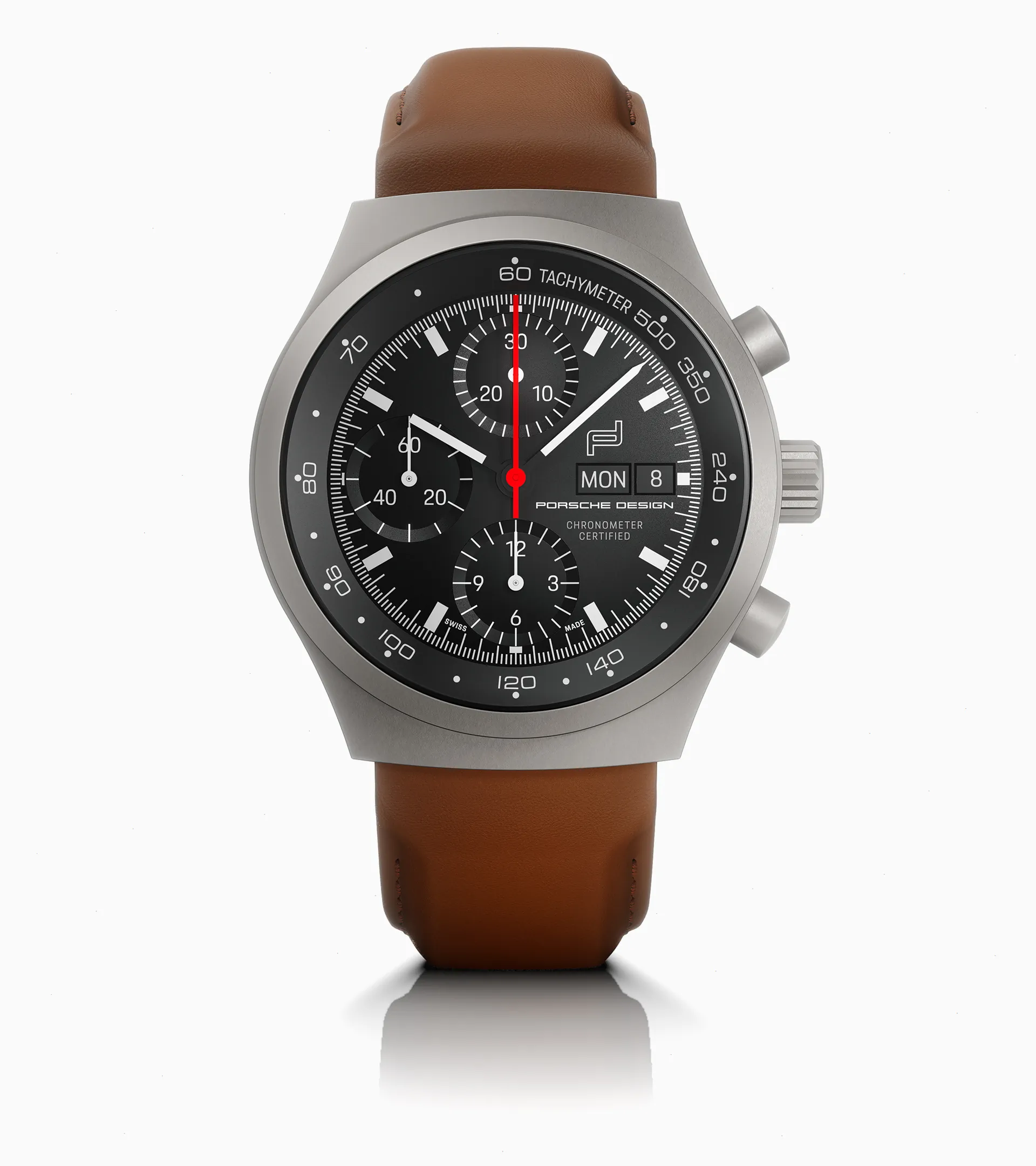 Porsche Design Chronograph 1 All Titanium Numbered Edition Met Lederen Band WAP07105826LBC