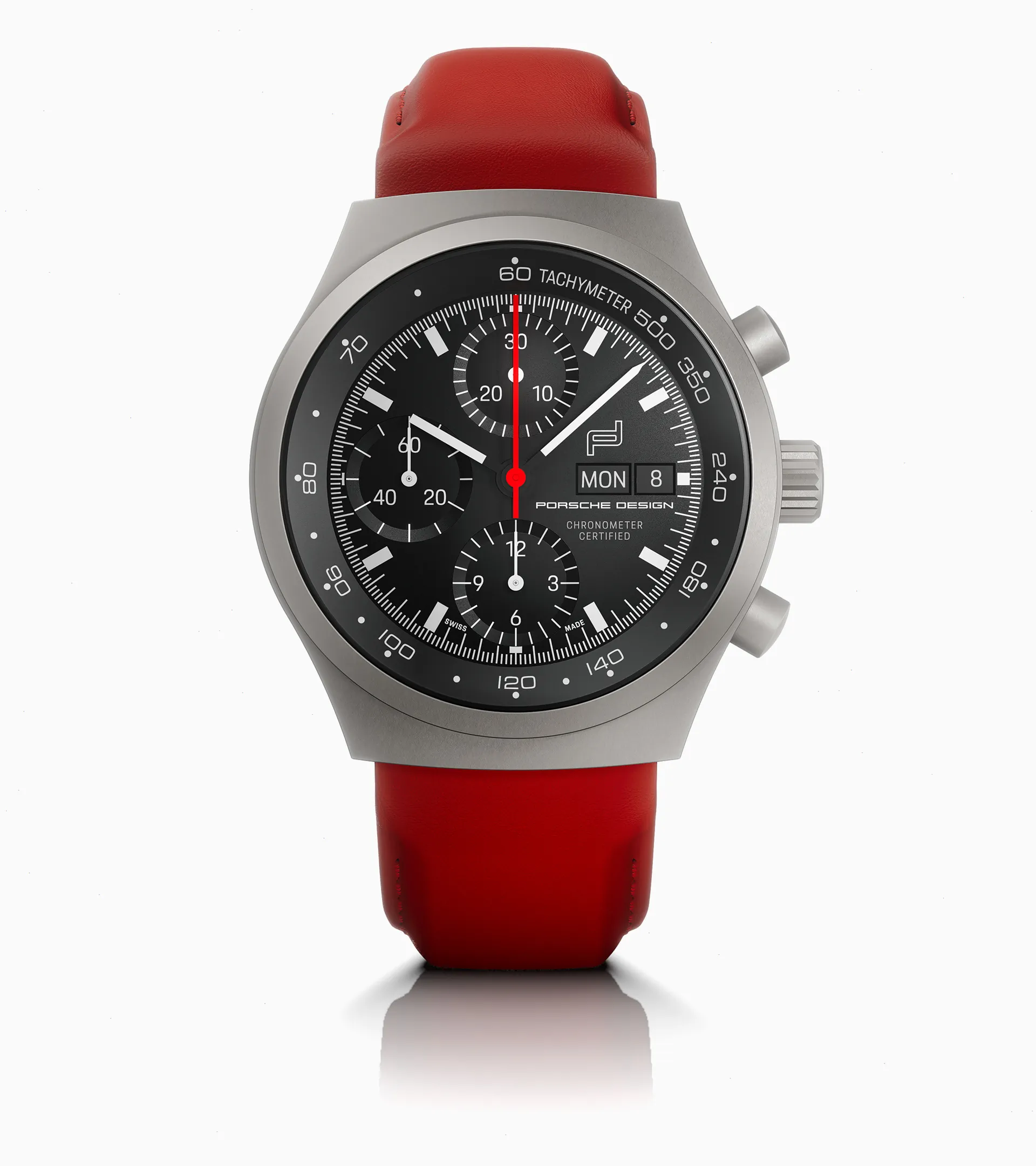 Porsche Design Chronograph 1 All Titanium Numbered Edition Met Lederen Band WAP07105726LBT