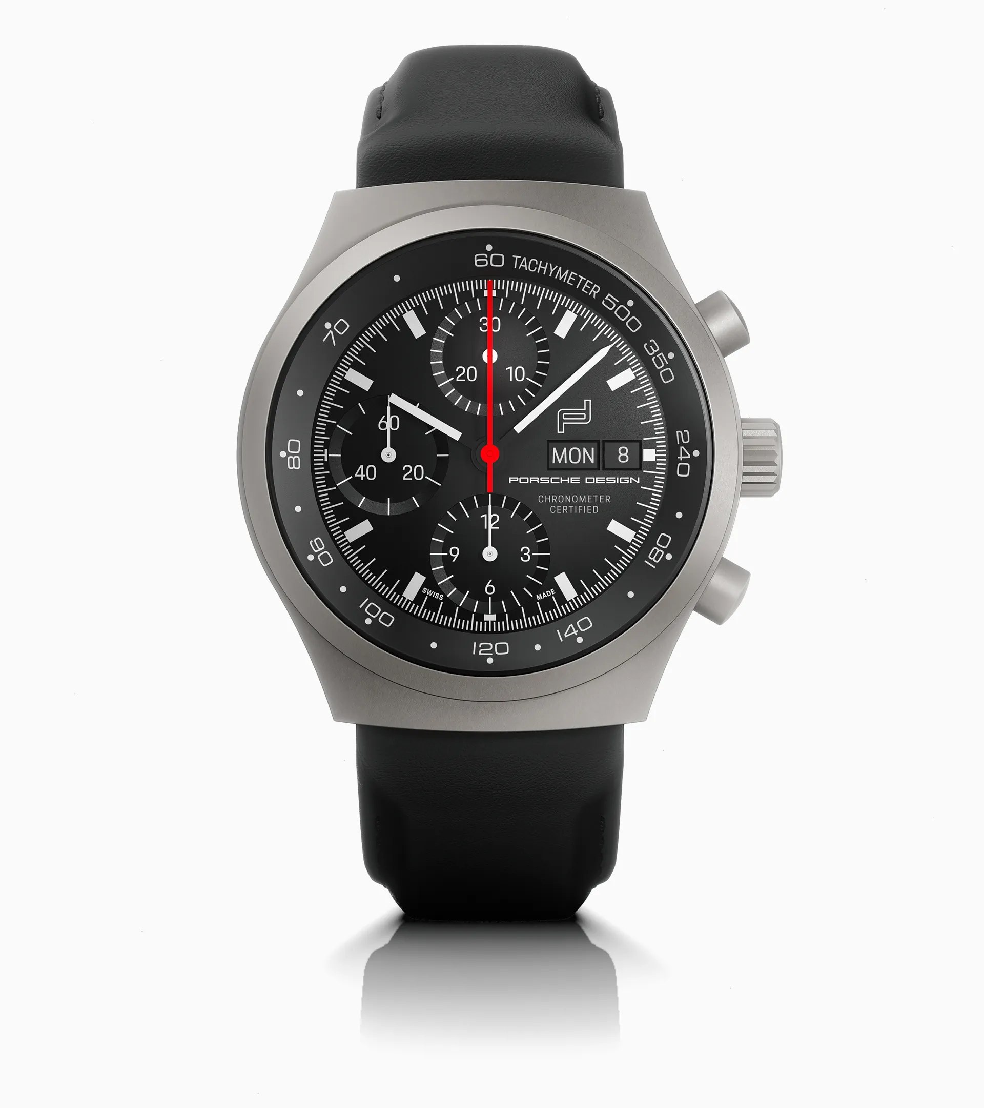 Porsche Design Chronograph 1 All Titanium Numbered Edition Met Lederen Band WAP07105626LBS