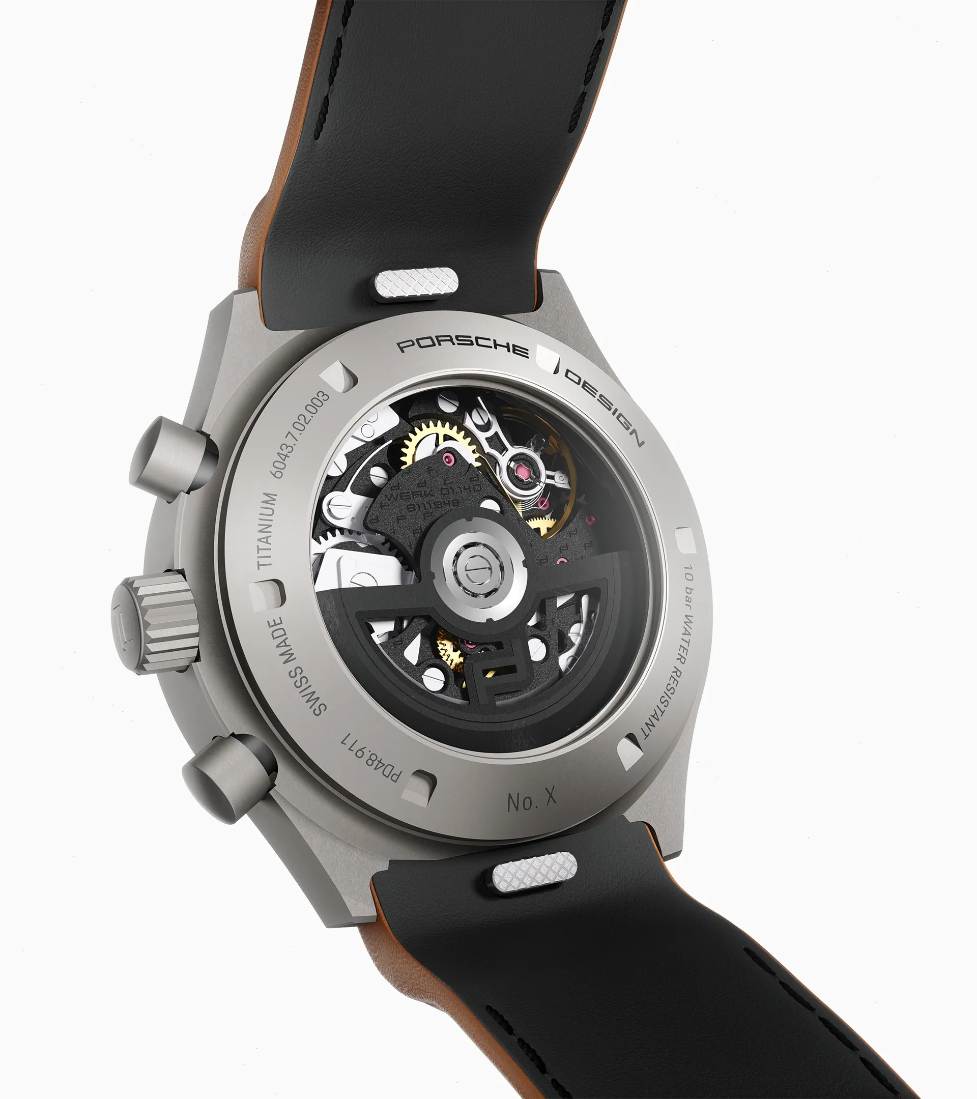 Chronograph 1 – All Titanium Numbered Edition with leather strap