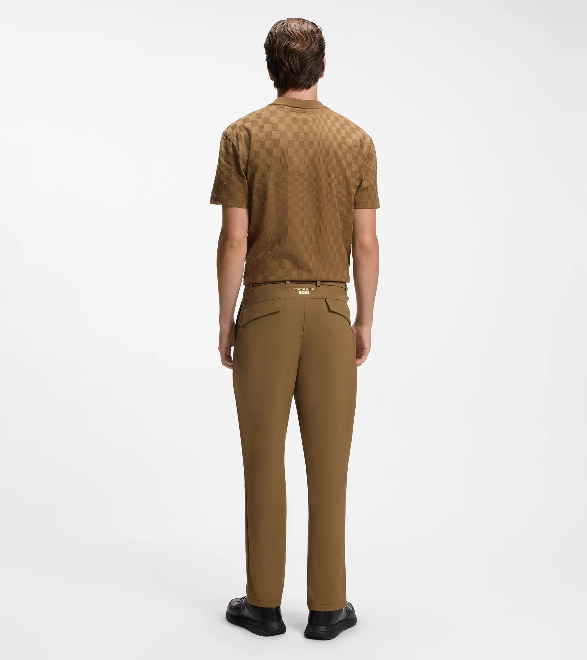 Regular-fit trousers in stretch fabric - Porsche x BOSS | PORSCHE SHOP